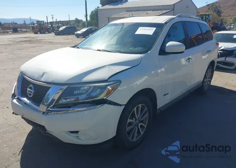 2014 Nissan Pathfinder Hybrid Sv z USA, uszkodzony, nr VIN 5N1CR2MN9EC646840